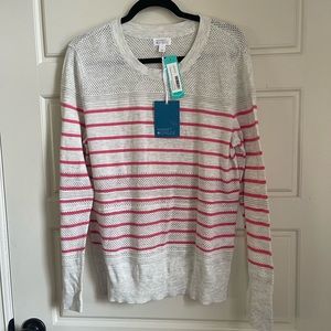 NWT Market & Spruce Rowan Textured Cotton Blend Sweater